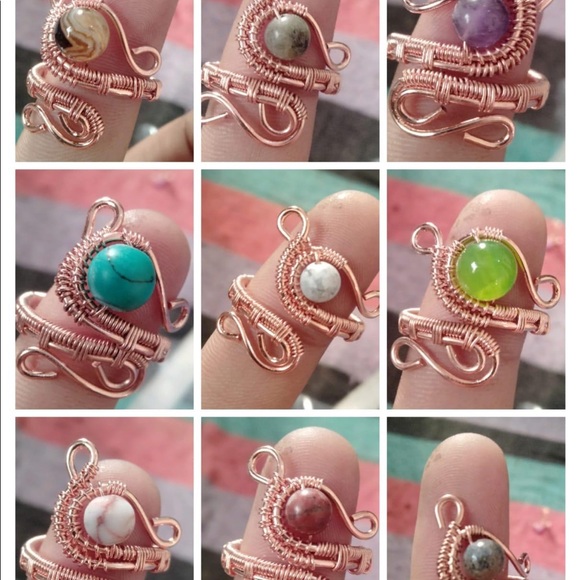 Ring handmade copper one size Adjustable - Picture 3 of 10